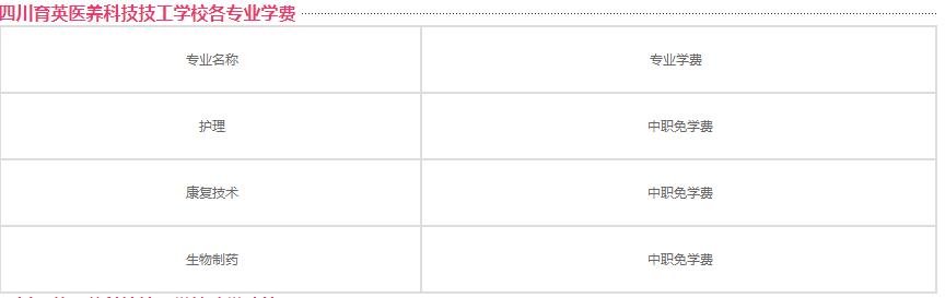 關于四川護理學校學費多少的信息